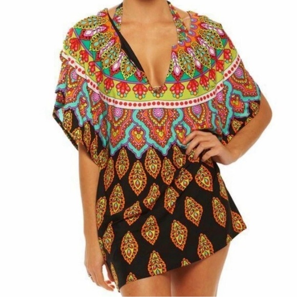 Trina Turk Multicolor Geometric Swim Cover-Up - Picture 1 of 9
